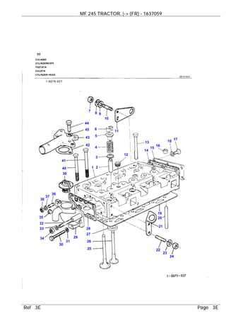 massey ferguson 245 parts diagram