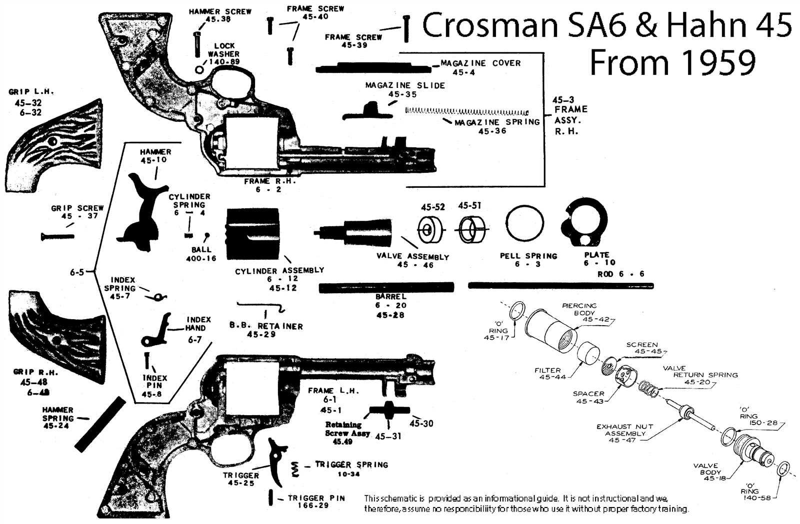 parts of a revolver diagram