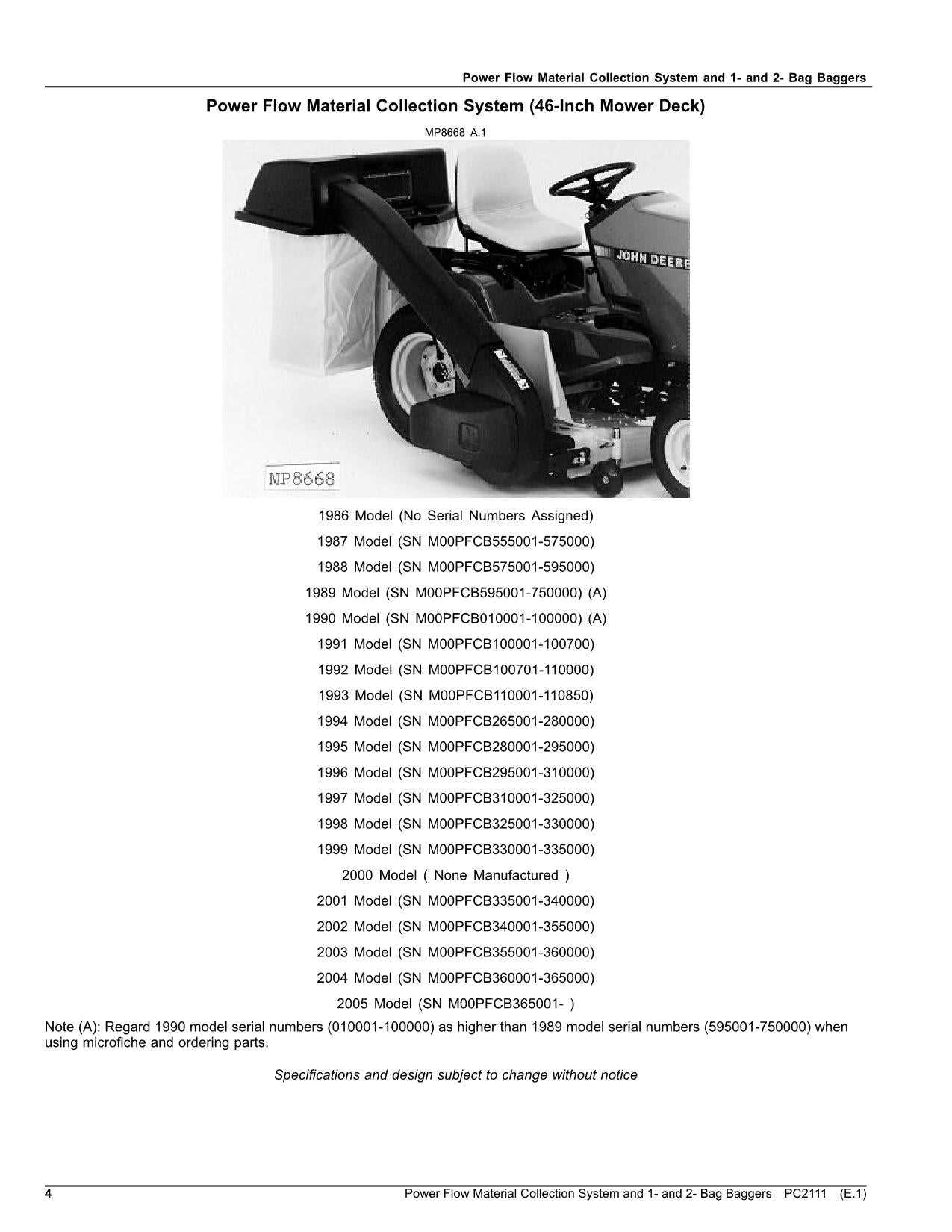 john deere 46 mower deck parts diagram