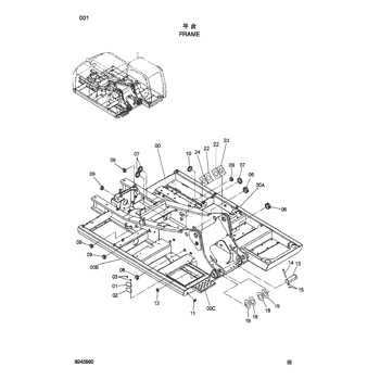 hydraulic excavator parts diagram