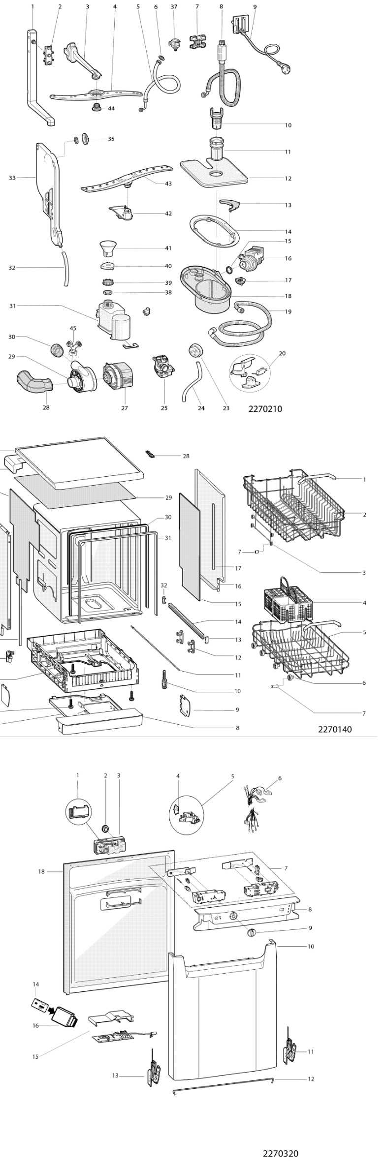 hotpoint dishwasher parts diagram