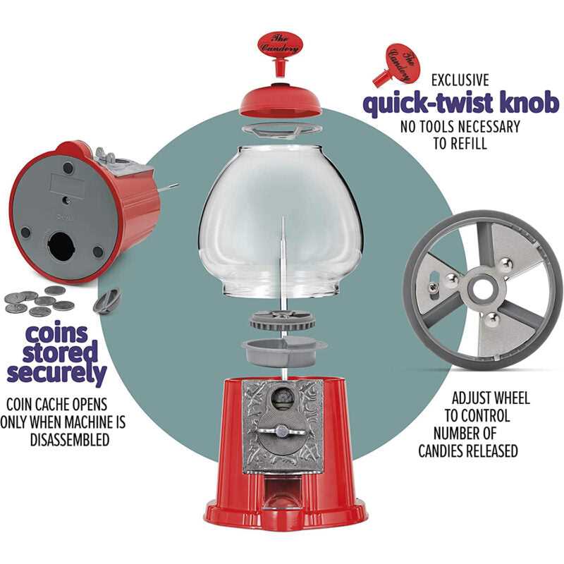 gumball machine parts diagram