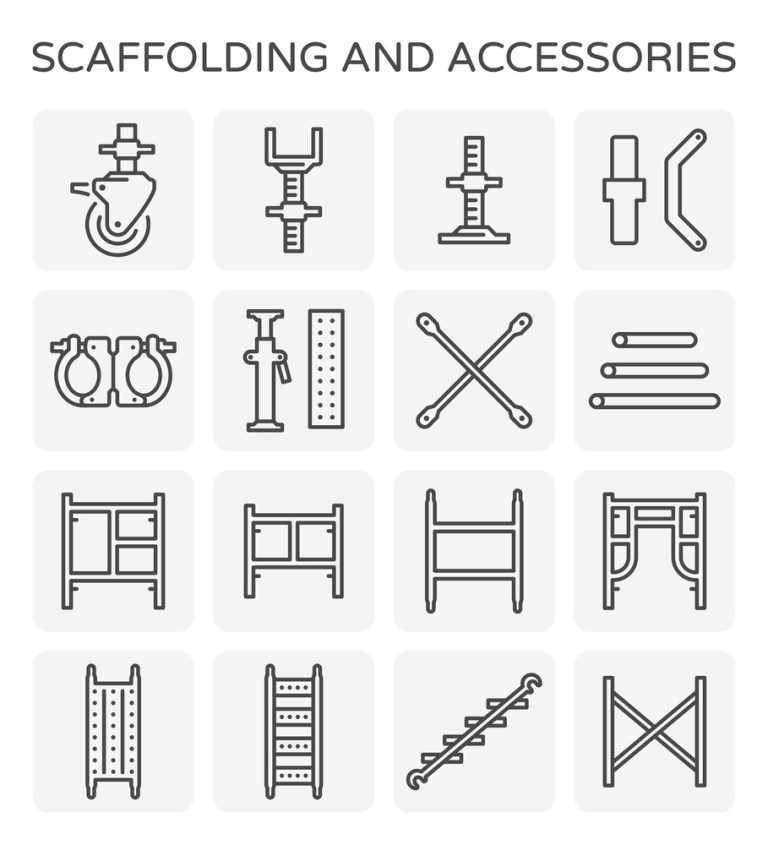 diagram scaffolding parts