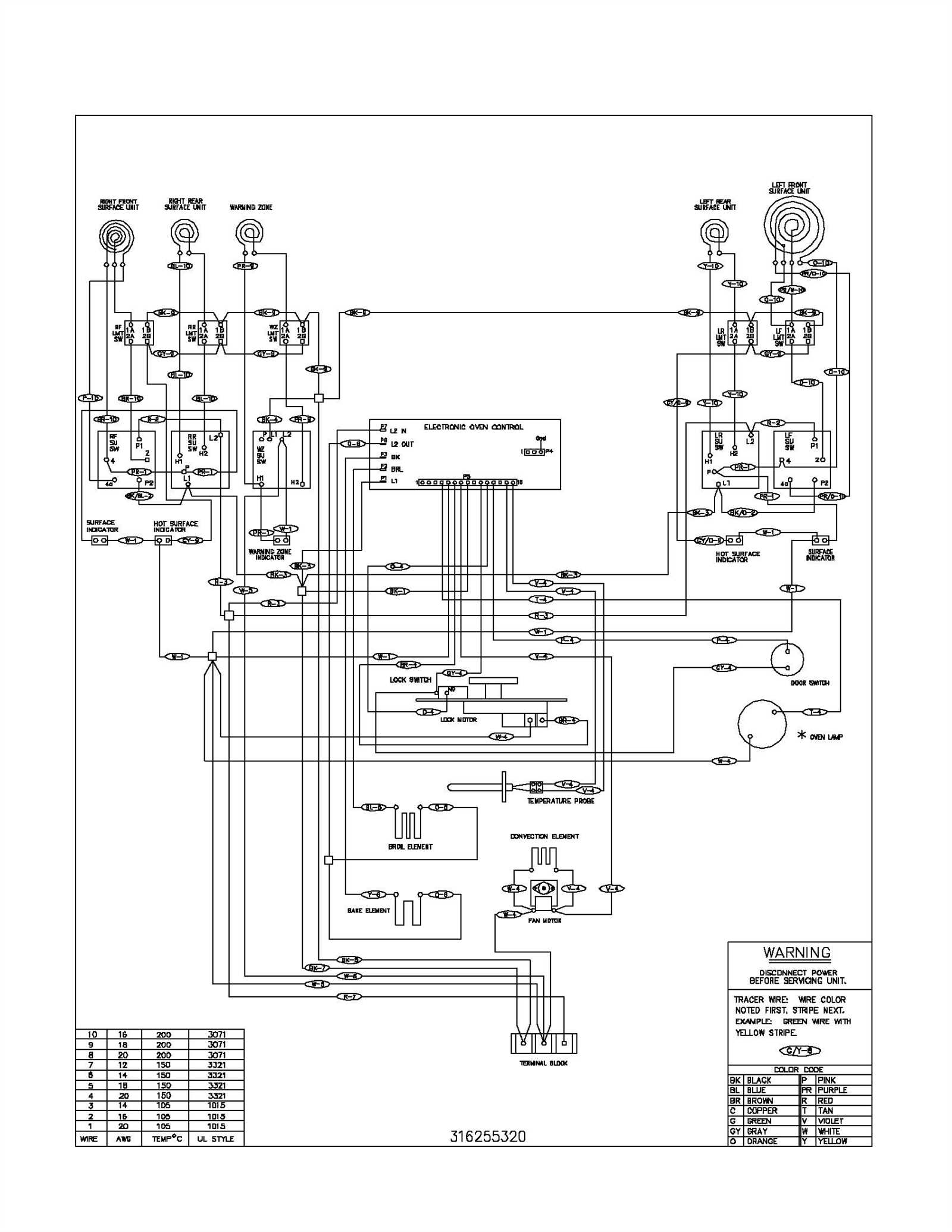 ge electric range parts diagram