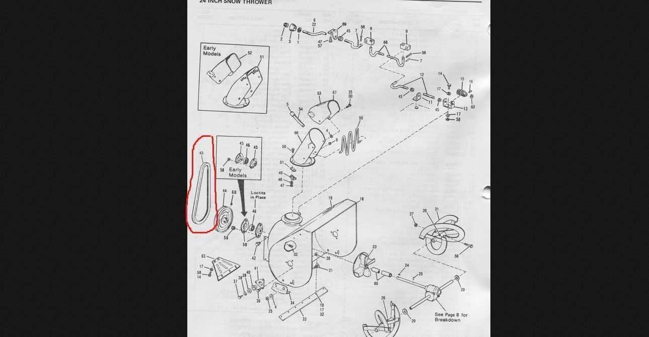 bolens snowblower parts diagram