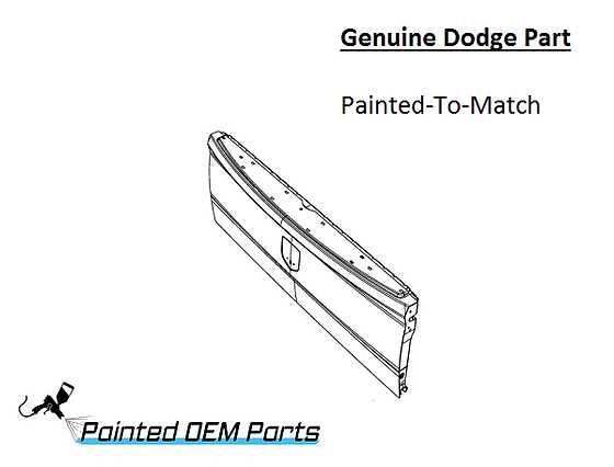 dodge ram tailgate parts diagram