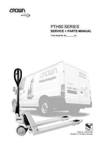 crown pallet jack pth50 parts diagram