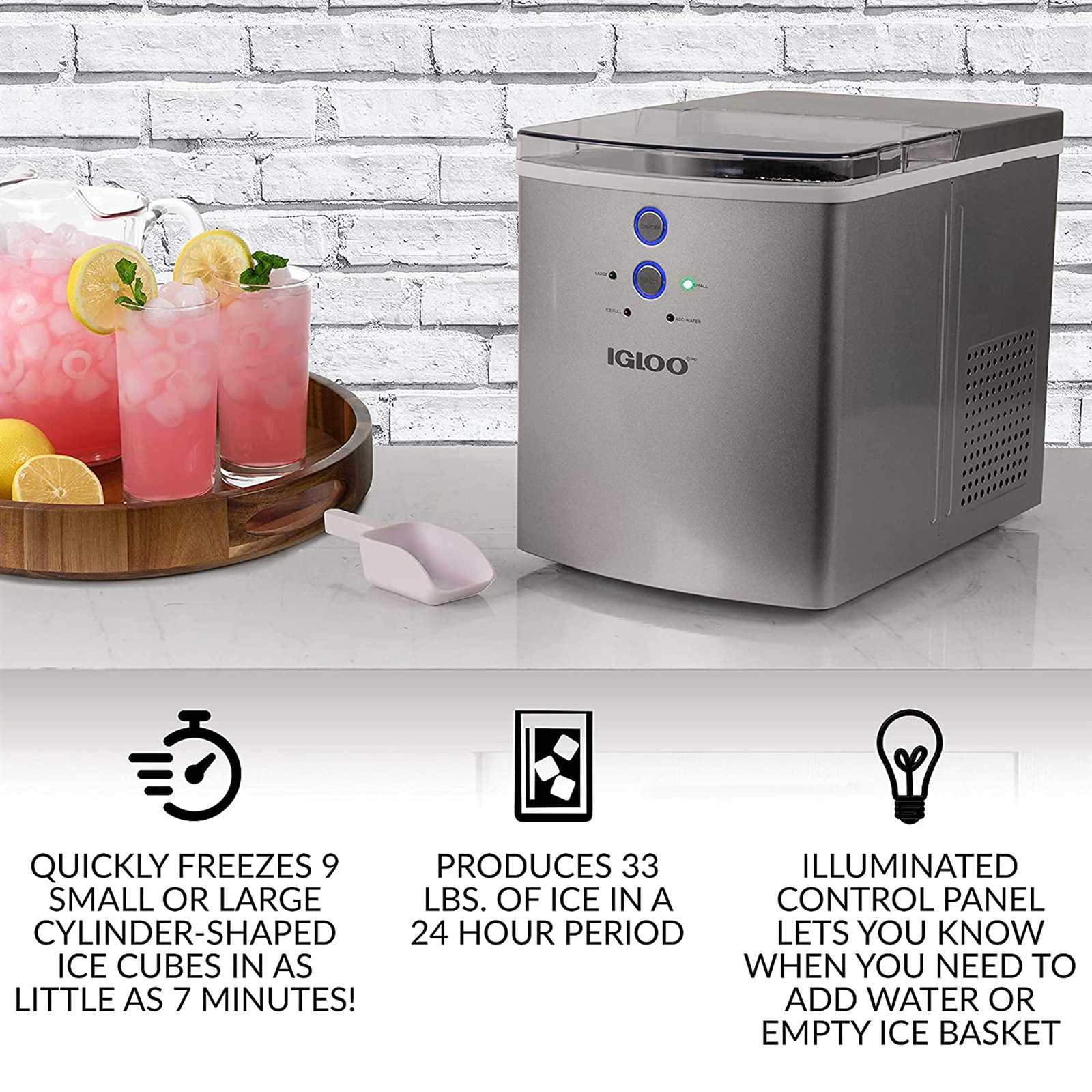 igloo countertop ice maker parts diagram