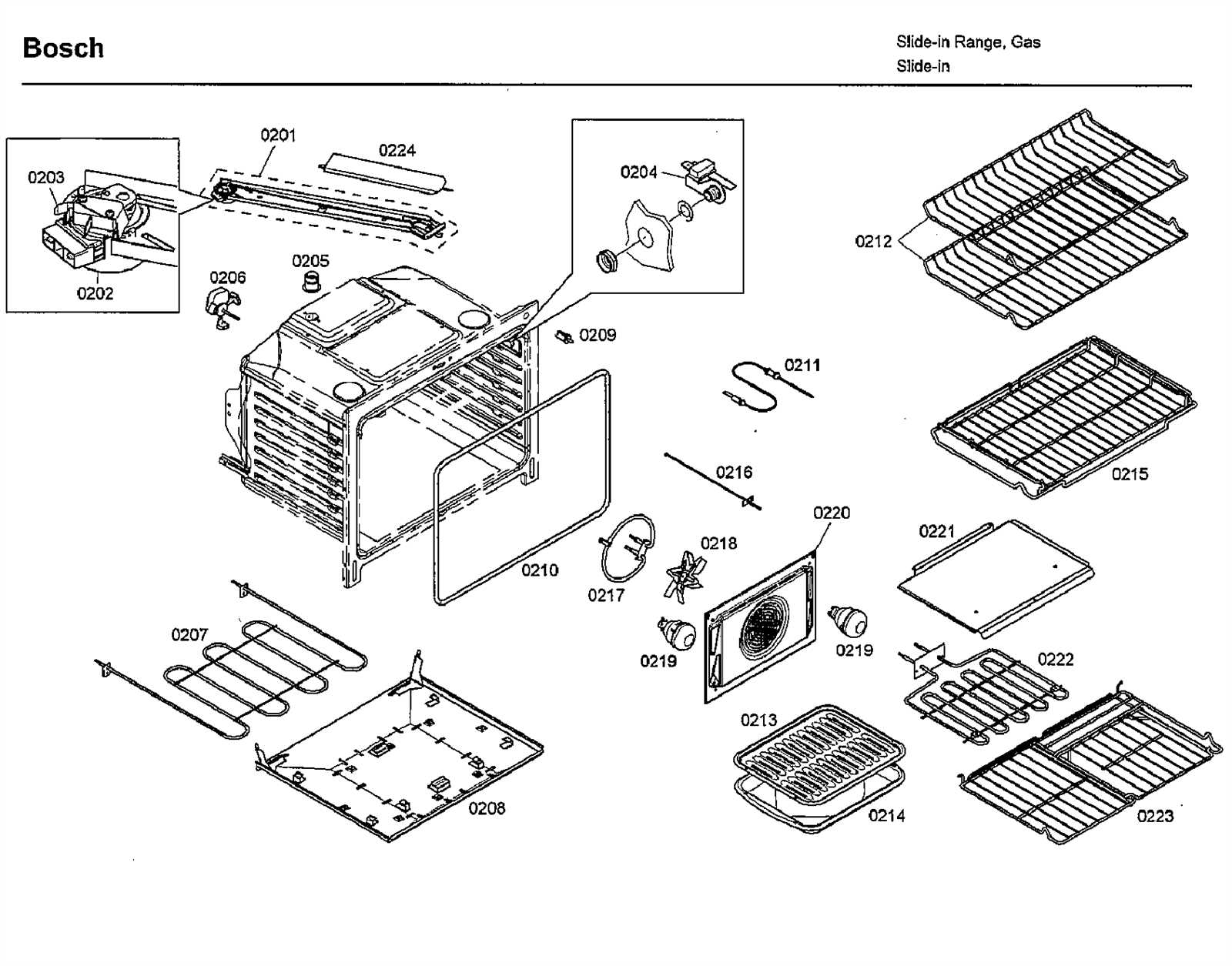 bosch oven parts diagram