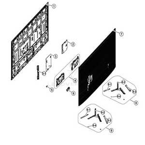 led tv parts diagram