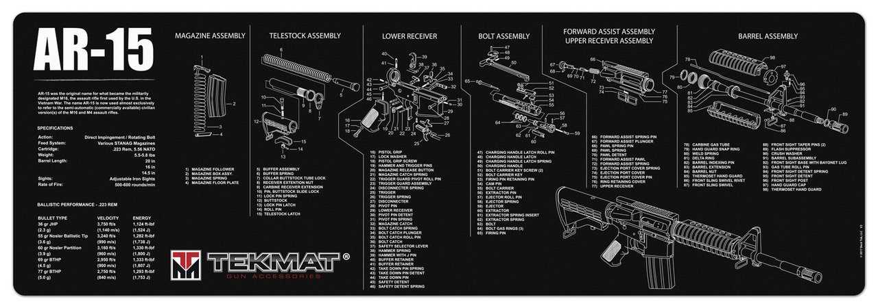 m4a1 parts diagram