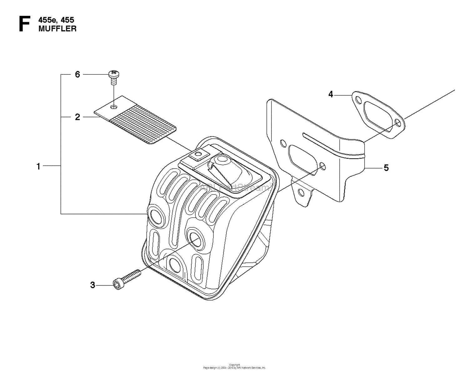 husqvarna 455 rancher chainsaw parts diagram