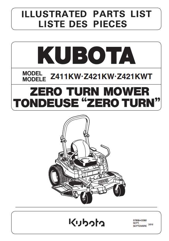 drive belt kubota z421 parts diagram