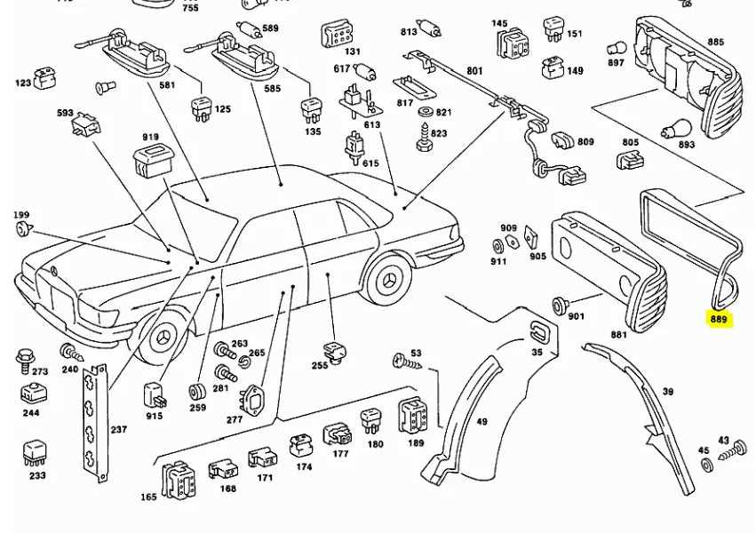 benz parts diagram