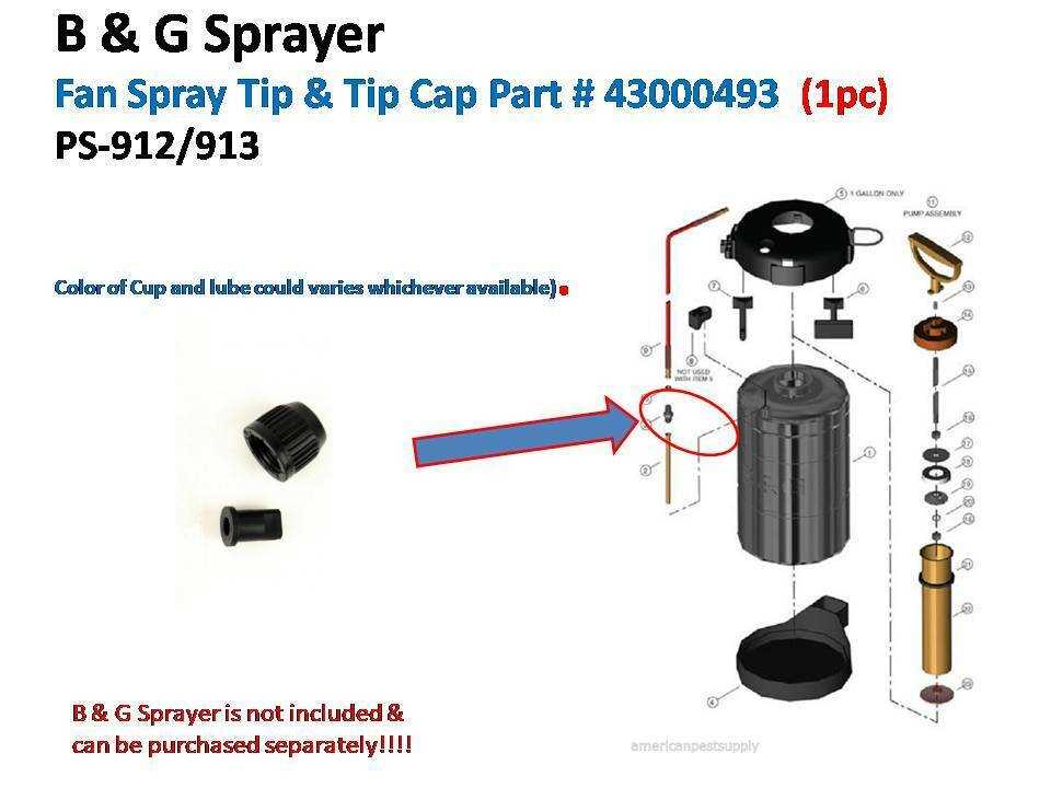 b&g sprayer parts diagram