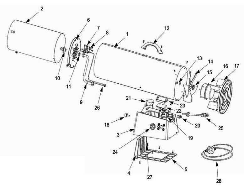 big buddy heater parts diagram