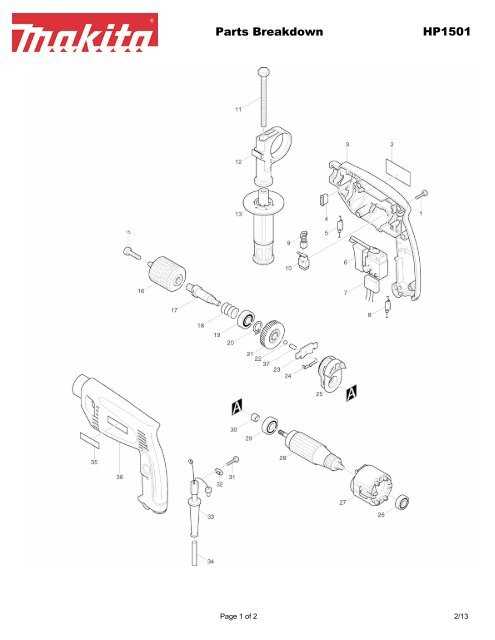 makita 5007f parts diagram