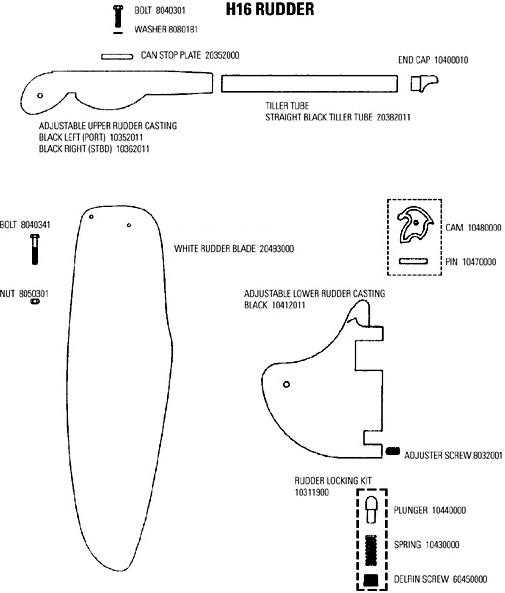 hobie 16 parts diagram