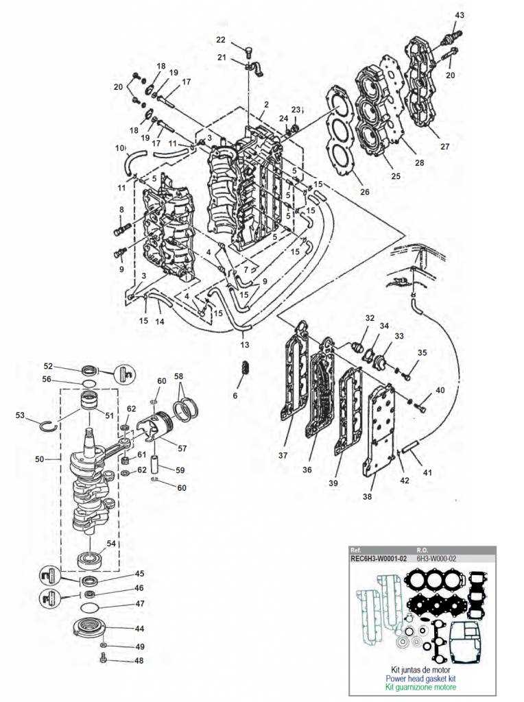 inboard outboard motor parts diagram