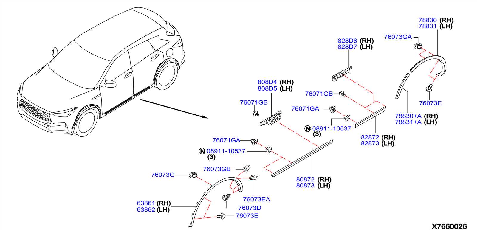 infiniti fx35 parts diagram