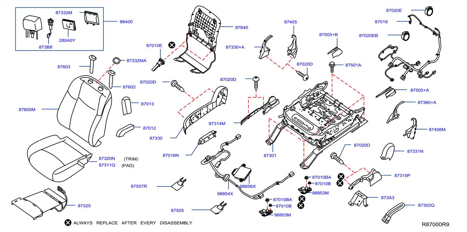 infiniti fx35 parts diagram