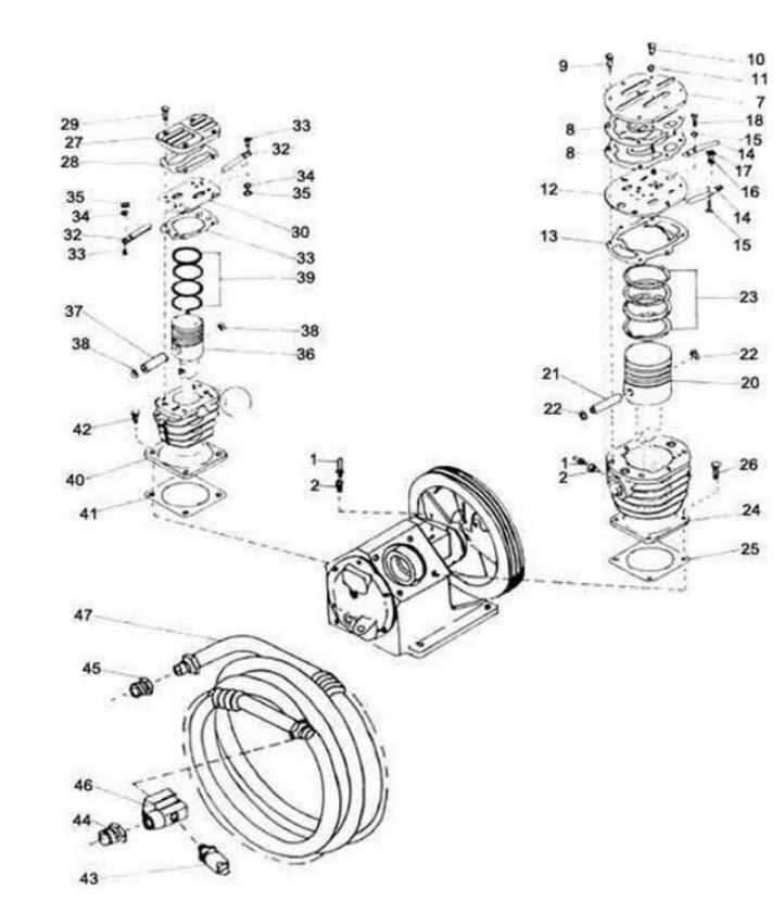 ingersoll rand air hammer parts diagram