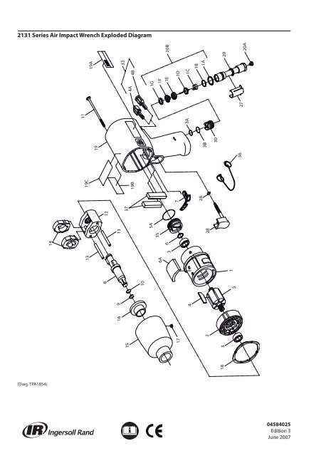 ingersoll rand impact wrench parts diagram