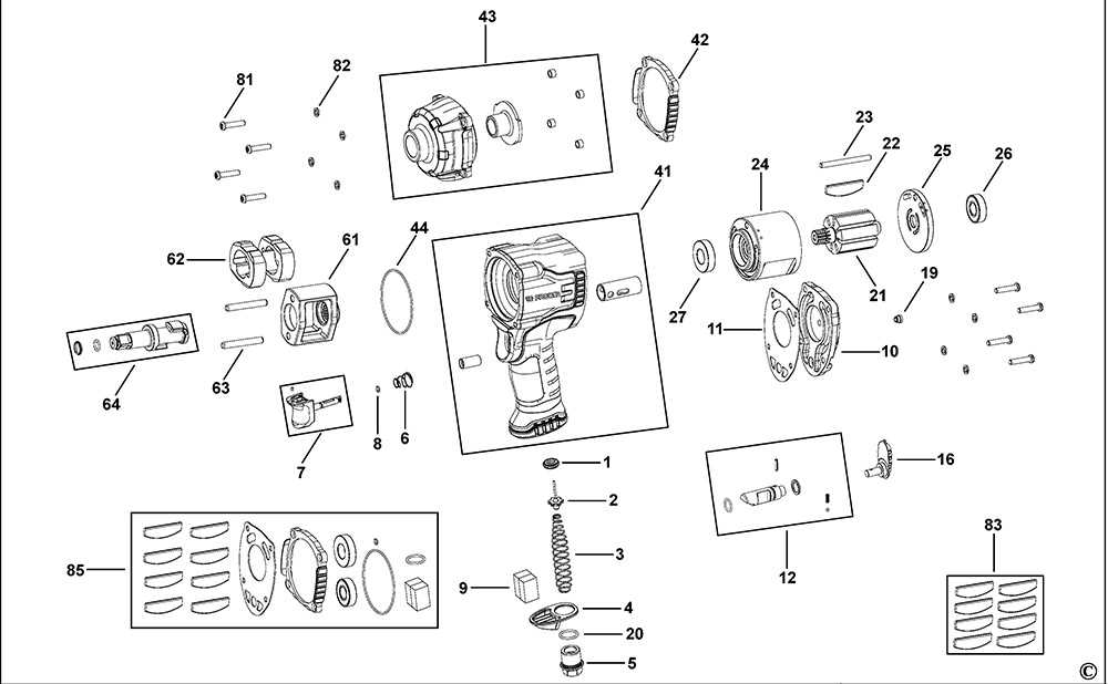 ingersoll rand impact wrench parts diagram