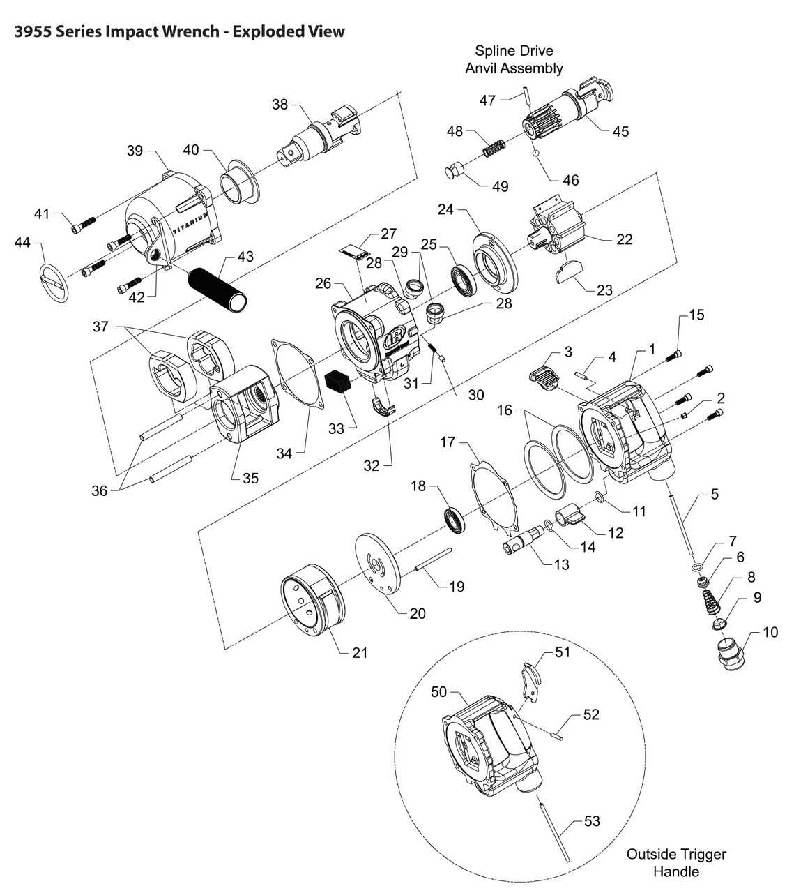 ingersoll rand titanium 1 2 impact parts diagram