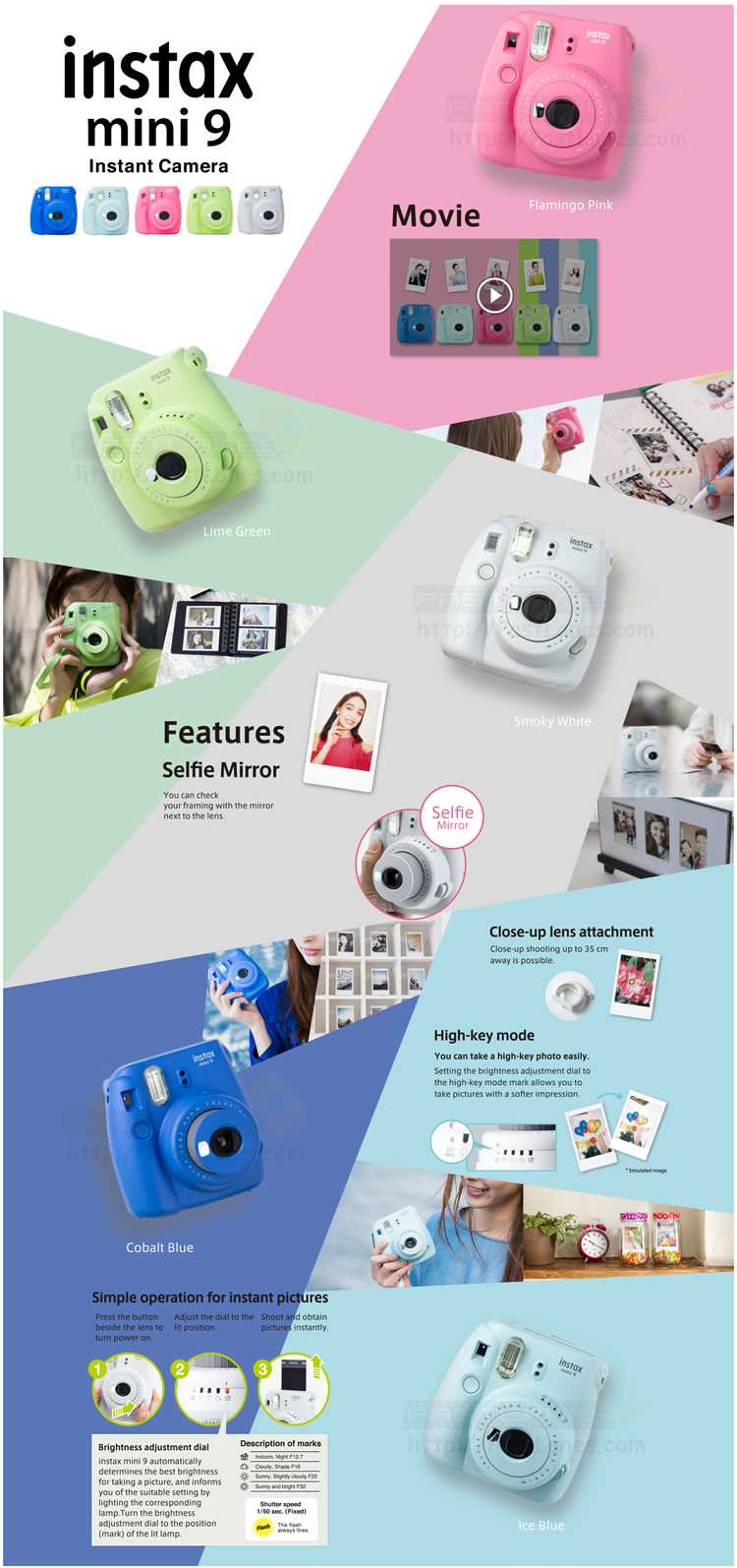 instax mini 9 parts diagram