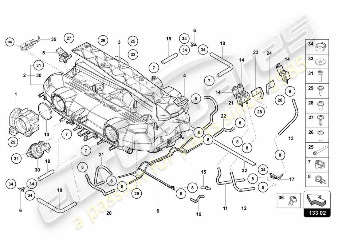 intake manifold parts diagram