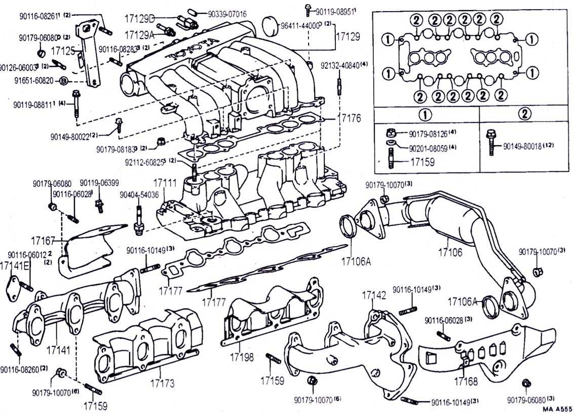 intake manifold parts diagram