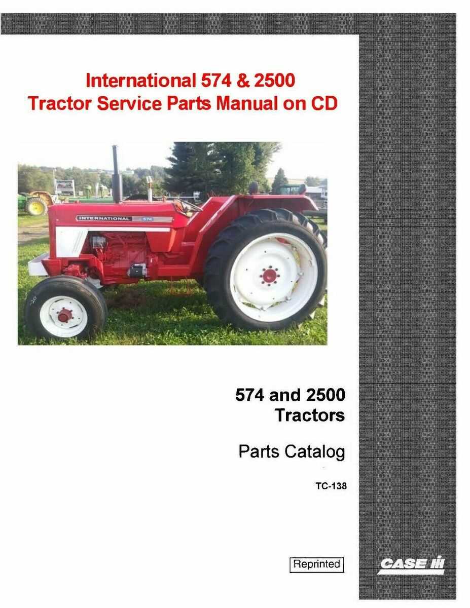 international 574 tractor parts diagram