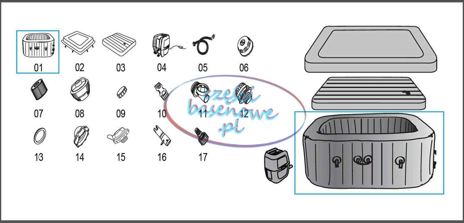 intex hot tub parts diagram