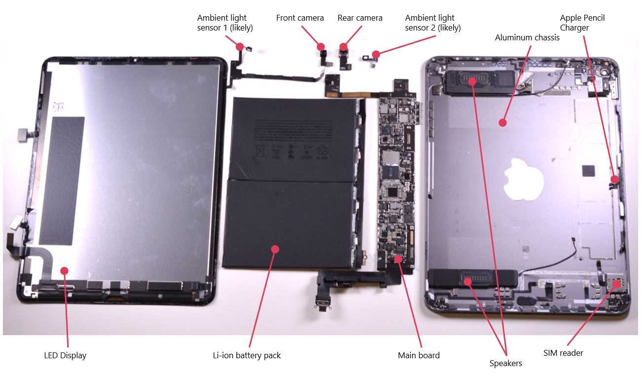ipad 2 internal parts diagram