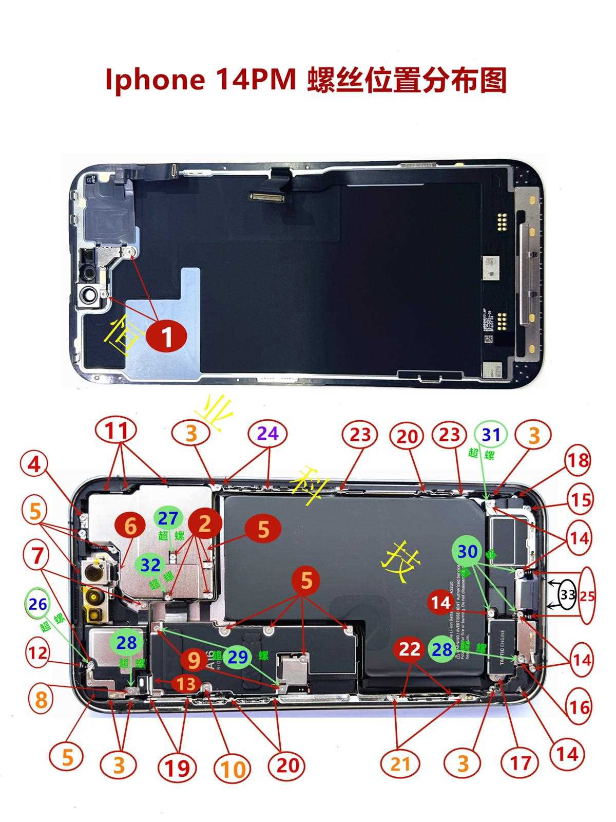 iphone xs max parts diagram