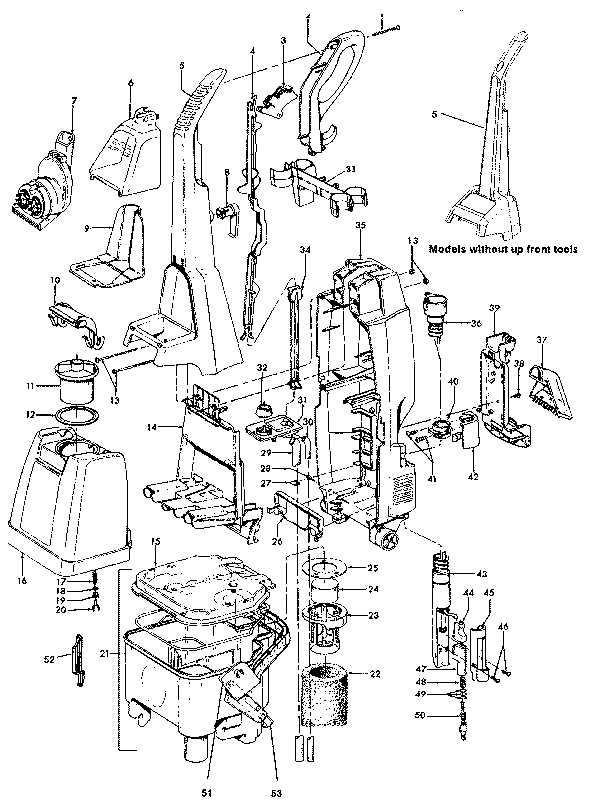 hoover steamvac hoover carpet cleaner parts diagram