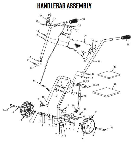 earthquake tiller parts diagram