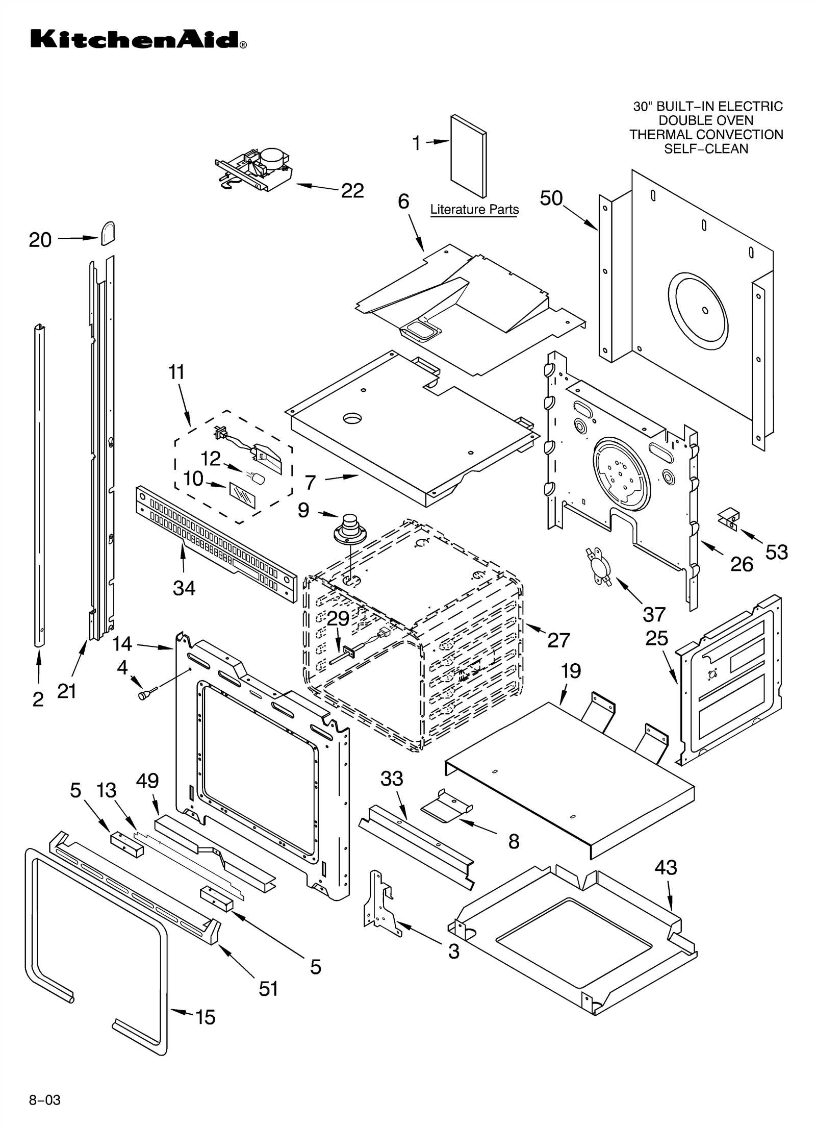 kitchenaid superba oven parts diagram