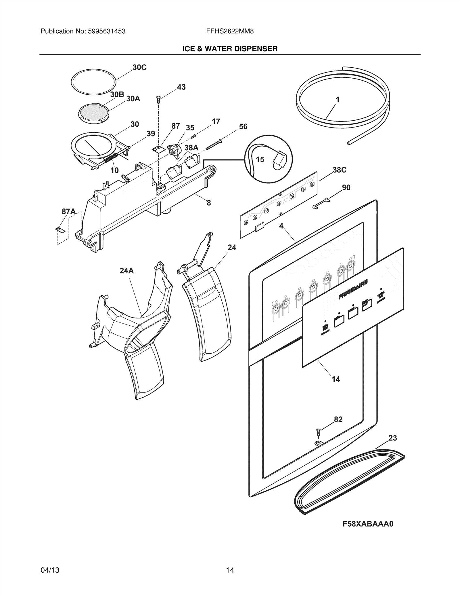 electrolux refrigerator parts diagram