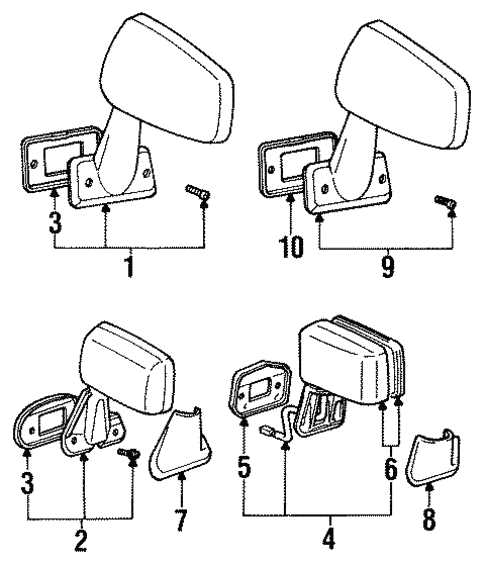 1987 toyota pickup parts diagram