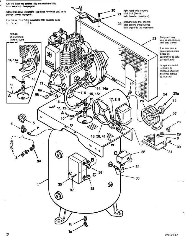 iron horse air compressor parts diagram