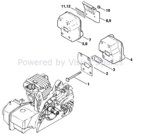 ms250 stihl chainsaw parts diagram