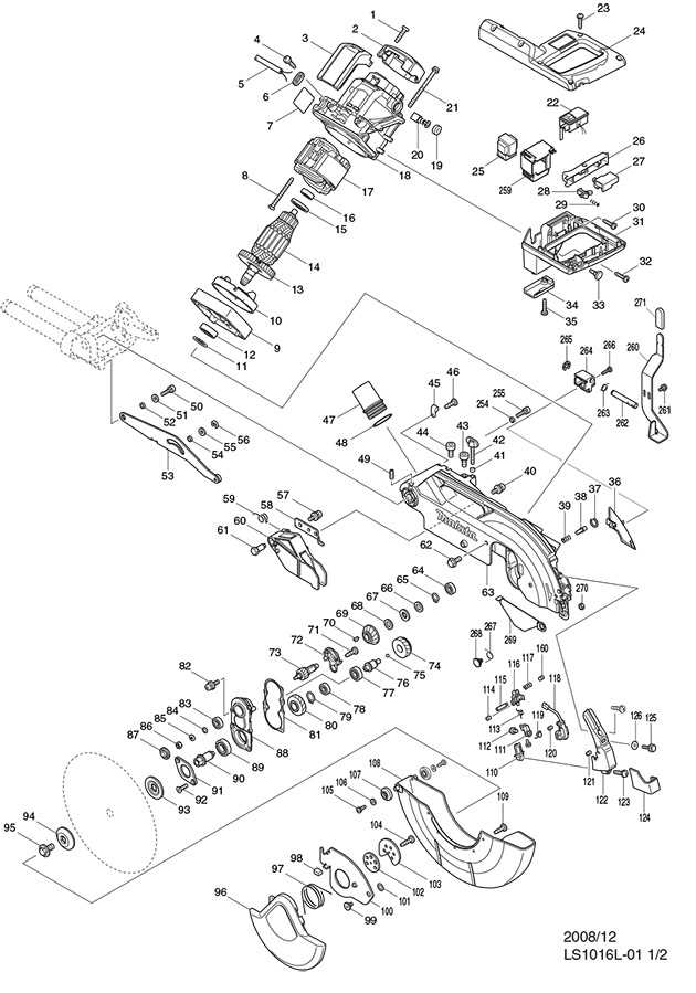 makita ls1011 parts diagram