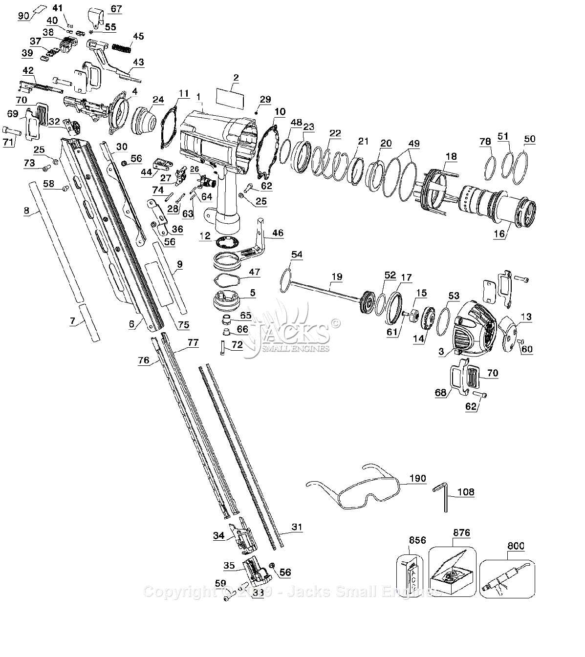 dewalt d51825 parts diagram