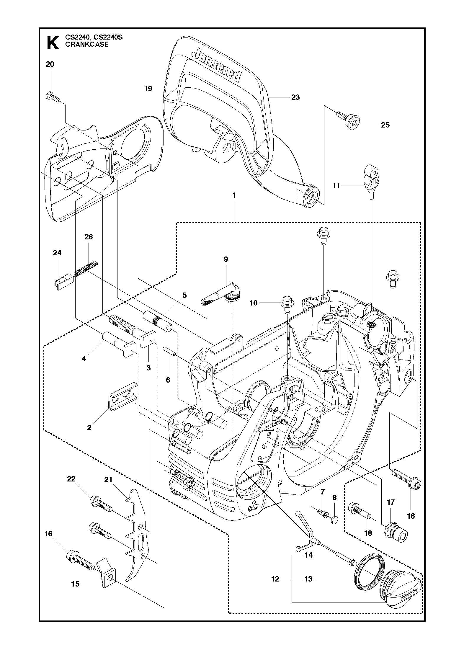 jonsered 625 parts diagram