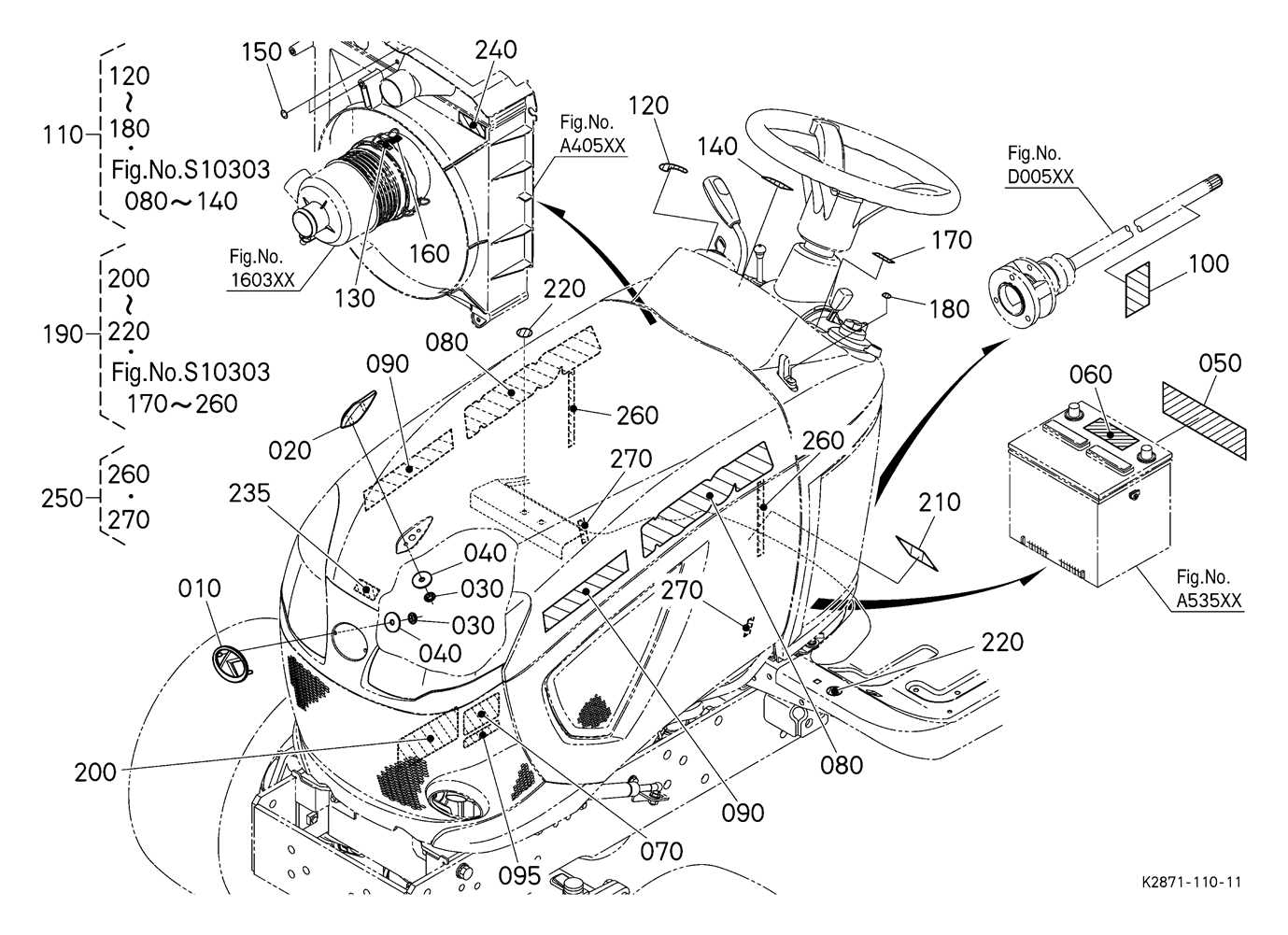 kubota bx2680 parts diagram