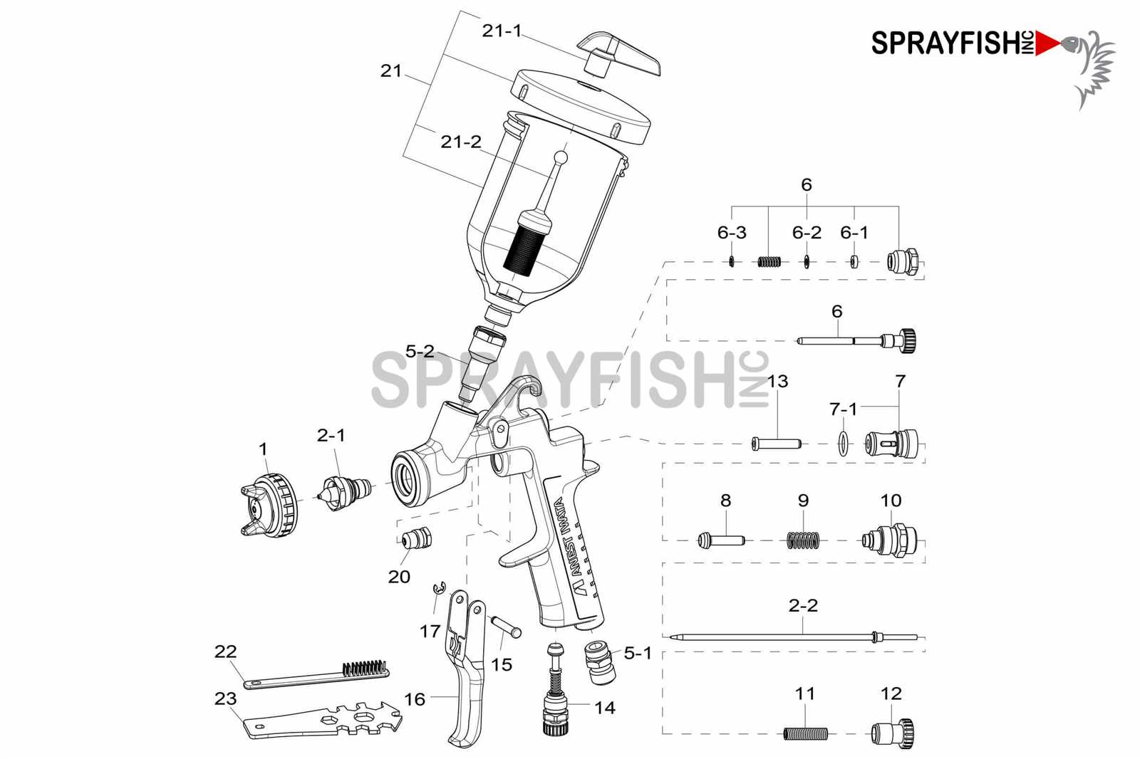 iwata lph400 parts diagram