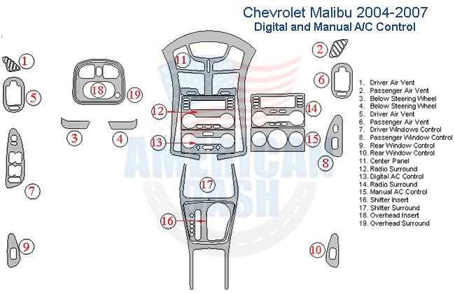 2006 chevy malibu parts diagram