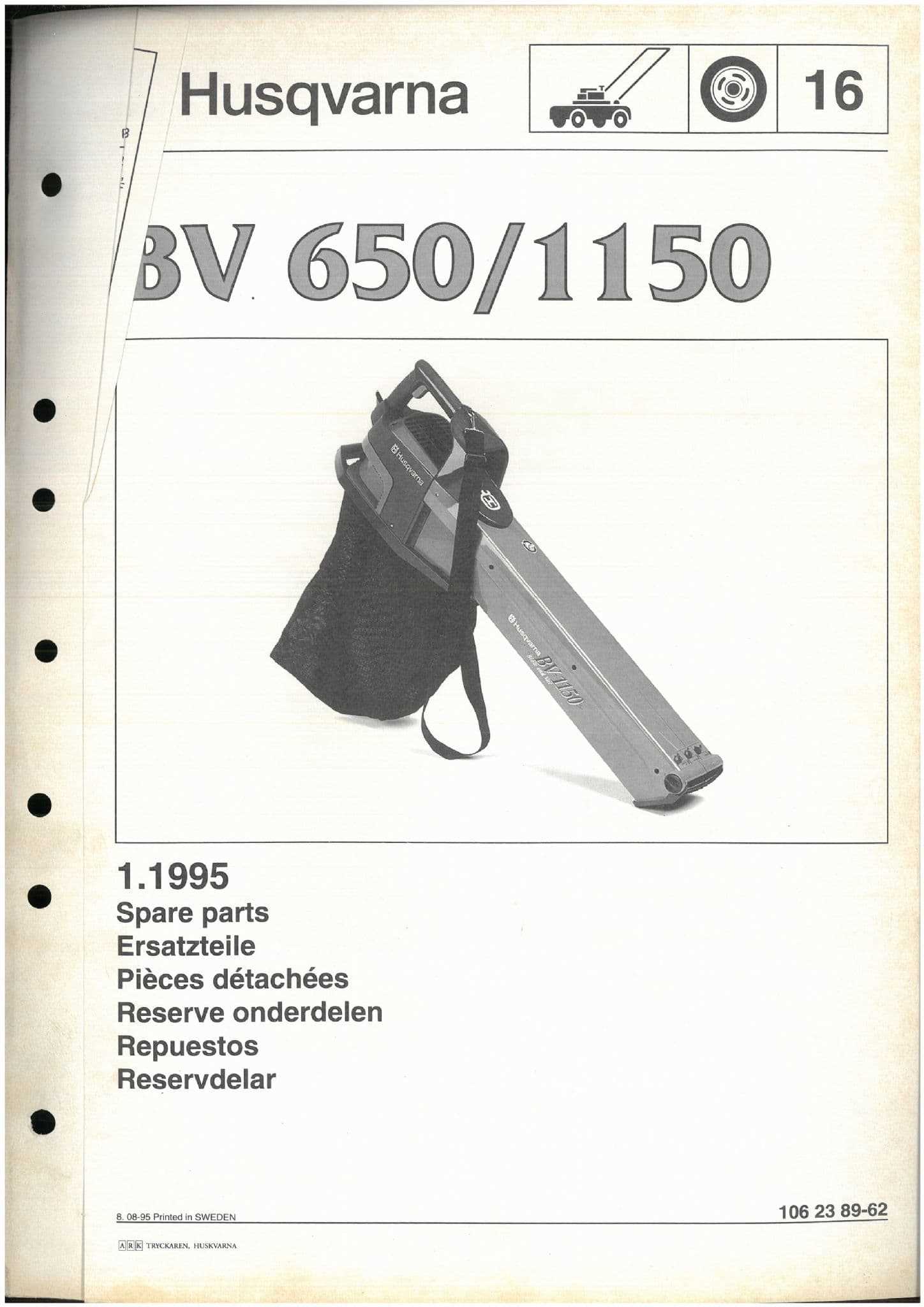 husqvarna 125b blower parts diagram